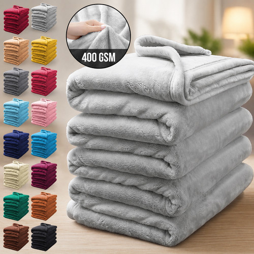 Thick fleece blanket bed sofa - fleece,