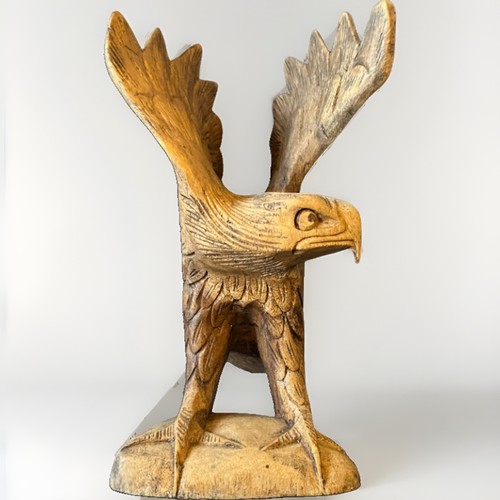 Vintage hand carved wooden - vintage,