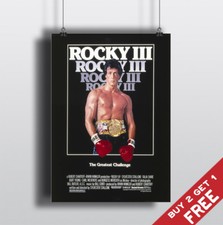 ROCKY 3 *1982 MOVIE POSTER A3 A4 Classic Vintage Film Art Print STALLONE vs MR T