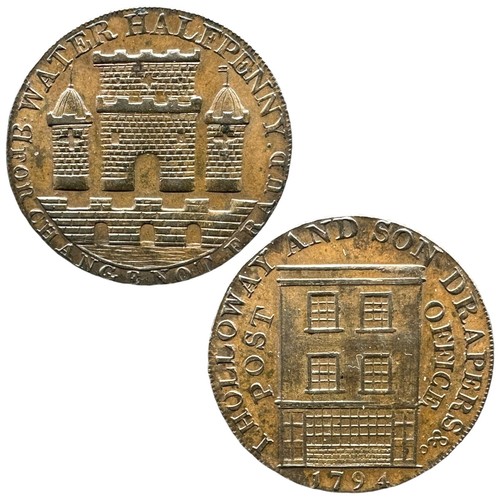 1794 conder half penny token - conder,