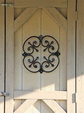 Wood Gate Window, XL Wrought