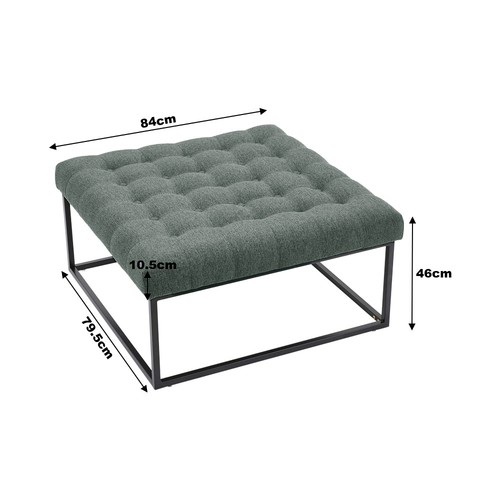 Chesterfield footstool tufted - chesterfield,