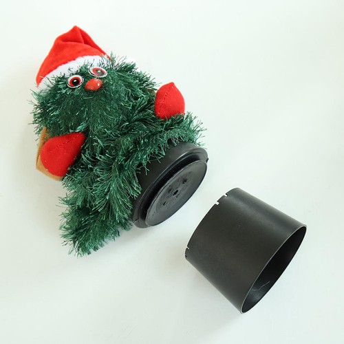 Rotating plush christmas tree - plush,