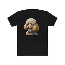 Standard Poodle. -  Men's Fitted Cotton Crew Tee