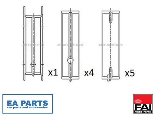 Crankshaft bearings for - crankshaft, ford