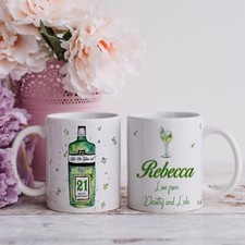 Personalised birthday mug 21st - personalised,
