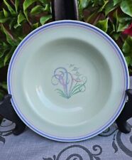 Vintage Spode Flemish Green Moondrop Floral Cereal Bowl 6½x2½" 1955 