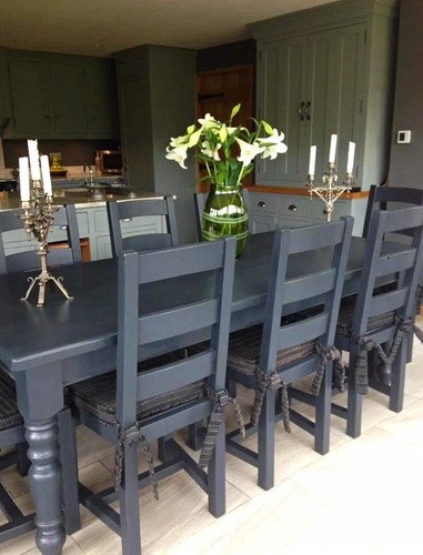 Grey wooden dining - dining, table