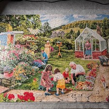Gibsons 1000 Piece Jigsaw Puzzles Little Gardeners Trevor Mitchell Used