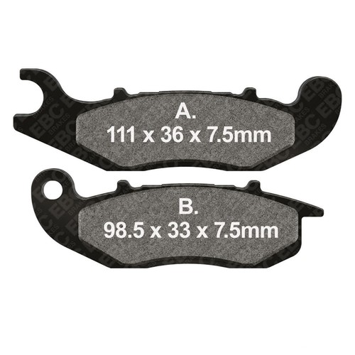 Ebc fa465r brake pads pair - ebc, for