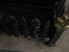 Cast Iron Coal Effect Dog Grate Open Fire Basket Gas Fire 