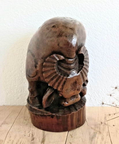 Antique japanese carved bamboo - antique,