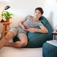 Large Adults Bean Bag Jumbo Cord Classic Kids Beanbag Slouchbag™ Filled Washable