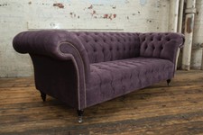 Handmade 3 Seater Aubergine