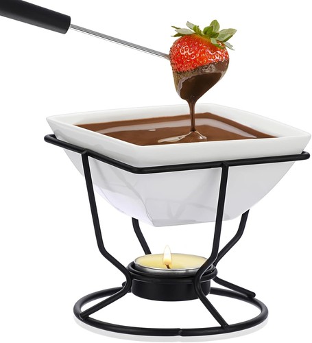 Ceramic candle fondue - candle, set