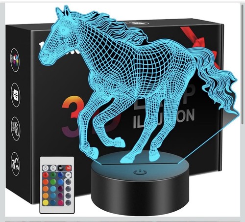 Horse illusion night light - 3d,