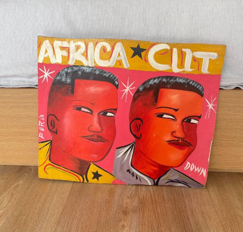 Vintage hand painted african - vintage,