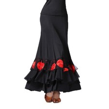 Long Flamenco Dance Skirt