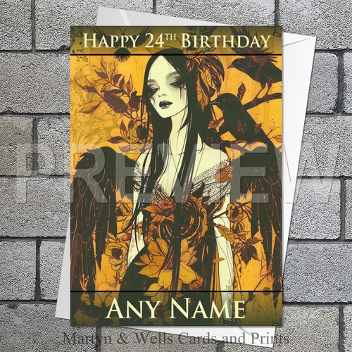 Goth fairy birthday - fairy,