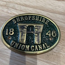 Brass Canal Bridge Plaque -