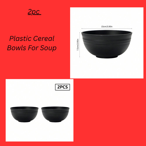 Plastic cereal bowls - cereal,