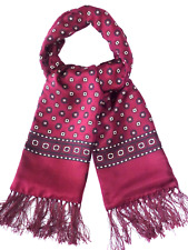 Vintage Tootal Fred Perry Silk/Wool Scarf Cravat Dapper Goodwood Mod Ascot Races