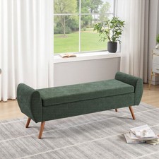 Extra Long Storage Bench Antique Brass Hardware Multi-Room Organiser UK