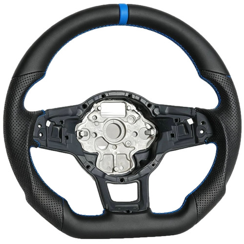 Perforated leather steering - perforated,