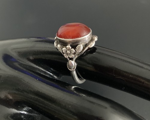 Silver and carnelian - , &