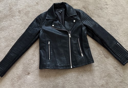Topshop womens black faux - womens,