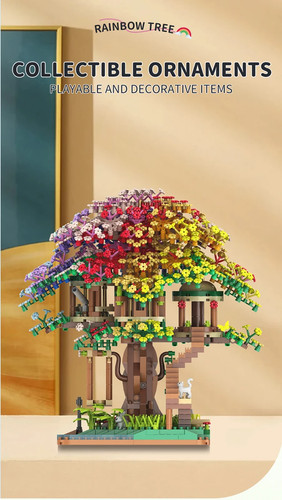 2338pcs rainbow color - 2338pcs, tree