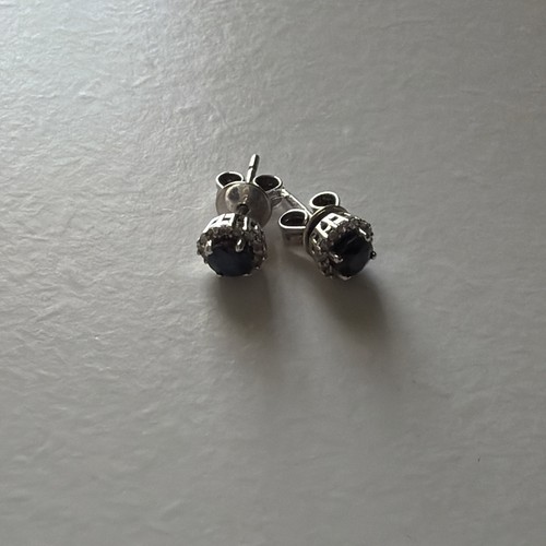 White gold sapphire diamond - &,