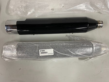 Harley Davidson Chrome/Black FXSB Softail Breakout Mufflers Silencers  Take Off