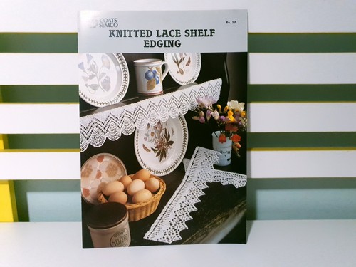 Knitted lace shelf edging - knitted,