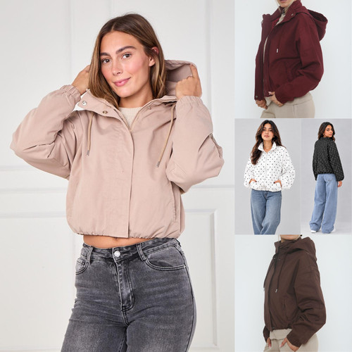 Women zip hooded - zip-up,