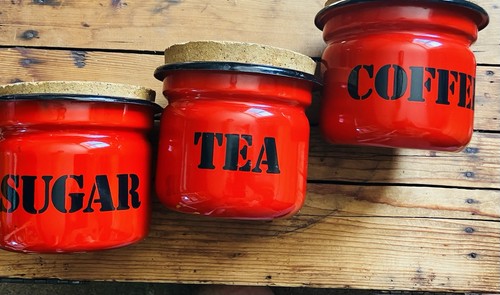 Enamel wear vintage tea - enamel,
