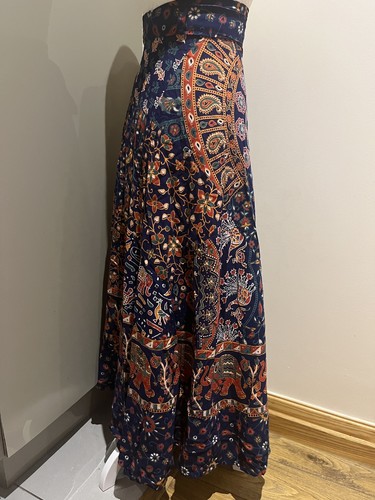 Long cotton skirt maxi - long,