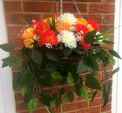 Artificial flower hanging