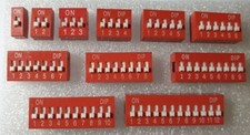 Dip Switch - Red - 2.54mm
