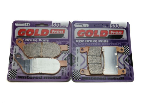 Goldfren s33 brake pads - goldfren, front