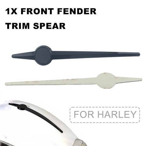 Black front fender trim spear - black,