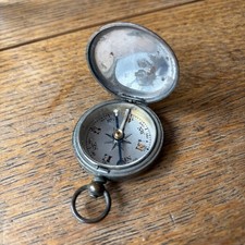 Small Pocket Compass Brass