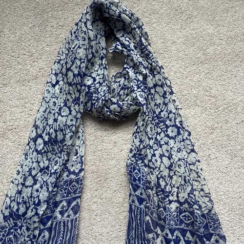 Jigsaw women scarf blue - jigsaw, women's