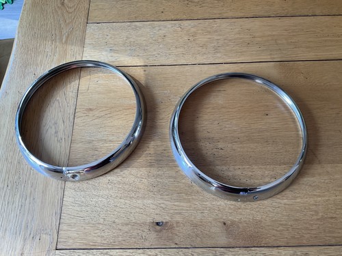 Chrome headlight trims - 7",