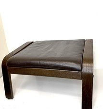 IKEA POÄNG Leather Footstool
