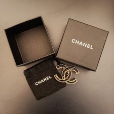 Authentic Chanel CC Logo Gold