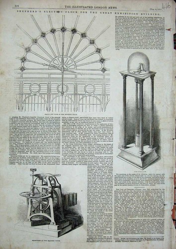 Original old antique print - old,