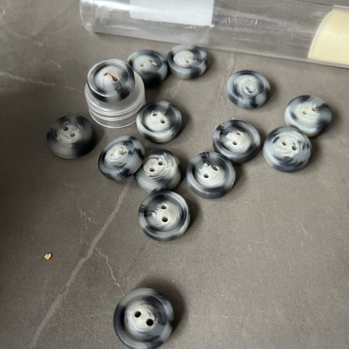 Black grey white - grey, plastic
