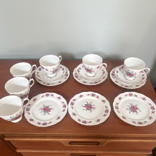 Queen anne bone china - anne, rose
