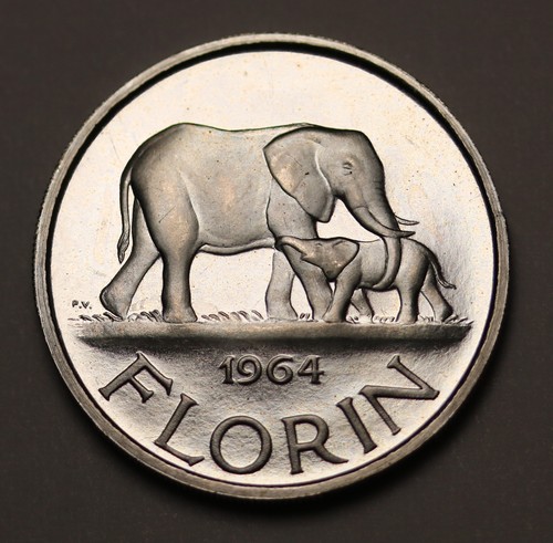 1964 malawi florin coin 3 - malawi,